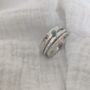 Personalised Silver And Turquoise Spinner Ring, thumbnail 8 of 10