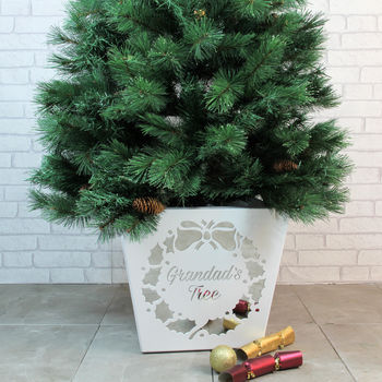 This Christmas Tree Holder Can Be Personalised, 2 of 12