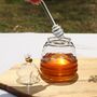 Glass Beehive Honey Jar With Glass Dipper, thumbnail 1 of 6