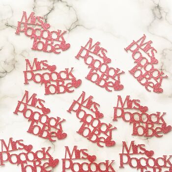 Personalised Mrs To Be Hen Party Table Confetti, 2 of 9