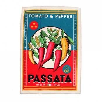 Vintage Style Passata Tea Towel, 3 of 4