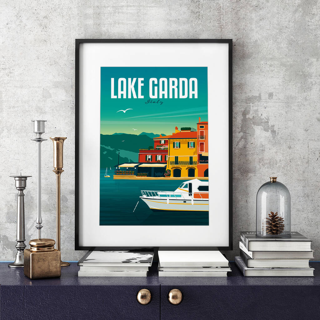 Lake Garda Art Print By Heyday Designs