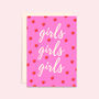 Girls Galentine's Day Card, thumbnail 2 of 2