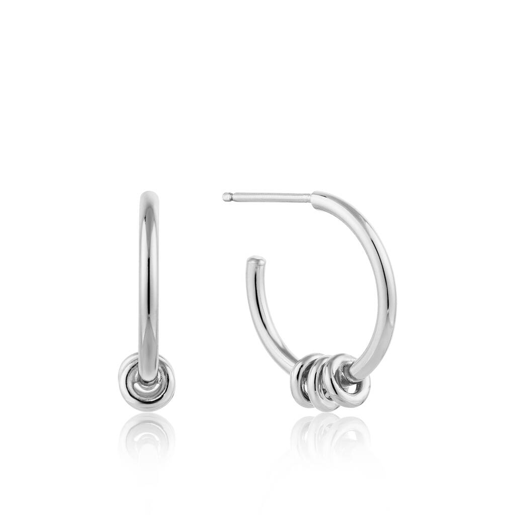 925 Silver Modern Hoop Earrings By ANIA HAIE | notonthehighstreet.com