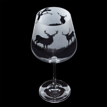 Dartington Personalised Stag Aspect Wine Glass, 2 of 5