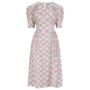 Daisy Dress In Rose Kiss Print Vintage 1940s Style, thumbnail 1 of 3