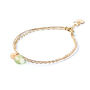 February Amethyst Gold And Silk Birthstone Bracelet, thumbnail 4 of 6