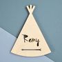 Personalised Adventurer Teepee Name Sign, thumbnail 4 of 11