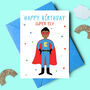 Superhero Personalised Child Birthday Card, thumbnail 2 of 6