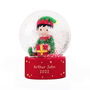 Personalised Christmas Elf Glitter Snow Globe, thumbnail 4 of 6