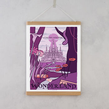 Wonderland Vintage Style Travel Poster, 3 of 3