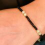 Black Turquoise Beads Elegant Daily Bracelet, thumbnail 1 of 9