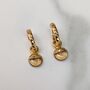 The Orb Citrine November Birthstone Earrings, Gold, thumbnail 2 of 5