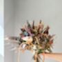 Hydrangea Pastel Bouquet With Eucalyptus Bark Sticks And Protea, thumbnail 7 of 7
