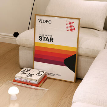 Video Killed The Radio Star 1970s Music Giclée Art Print, 3 of 3