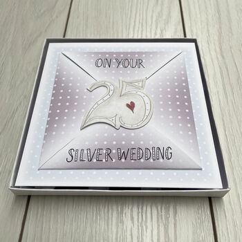 Silver Wedding Anniversary I.O.U Gift Box Voucher, 4 of 7