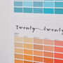 Paint Chip Colour Swatch Wall Planner 2025, thumbnail 12 of 12