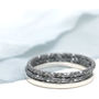Sterling Silver Dainty Rings. Stackable Ring Set, thumbnail 10 of 12