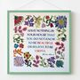William Morris Beautifully Quote Embroidery Kit, thumbnail 6 of 7