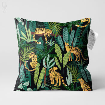 Tropical Rectangle Soft Cushion With Leopard Themed, 5 of 12