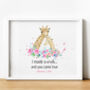 Personalised New Baby Adoption Gift Giraffe Print, thumbnail 3 of 4