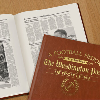 Detroit Lions Personalised Gift Newspaper Book, 5 of 11