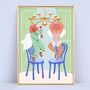 Brasserie Girls Art Print, thumbnail 1 of 4