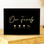 Personalised Gold Family Print, thumbnail 1 of 7