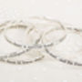 Sterling Silver Sentimental Message Bangles, thumbnail 2 of 5