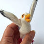 Needle Felted Seagull Decoration Standing Ornament, thumbnail 9 of 10