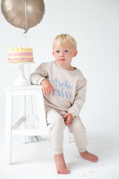 Personalised 'Two' Second Birthday Sweatshirt Jumper, 3 of 11