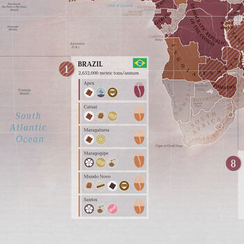Coffee World Map, 6 of 7