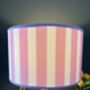 Carnival Lampshade In Candy Pink Deckchair Stripe, thumbnail 8 of 9