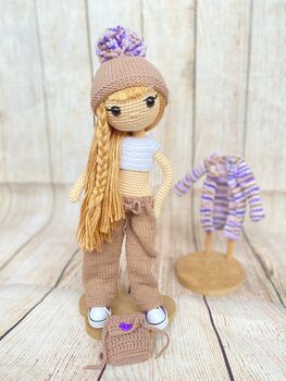 Posable Handmade Crochet Doll For Kids And Adults, 2 of 12
