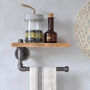 Industrial Kitchen Towel Holder And Shelf, thumbnail 1 of 3
