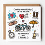 Happy Anniversary Supportive Wife Anniversary Card, thumbnail 1 of 2