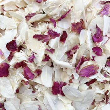 Ivory And Pink Rose Wedding Confetti | Biodegradable, 2 of 3