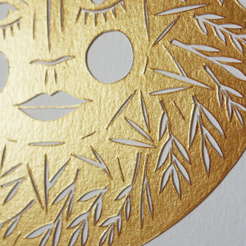 'Autumn Sunshine' Handmade Papercut Artwork, 5 of 5