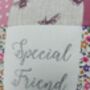 Special Friend Cushion Purple Bees And Flowers, thumbnail 12 of 12