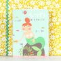 Mini Glittery Mermaid Birthday Card, thumbnail 5 of 5