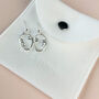 Sterling Silver Abstract Face Dangle Stud Earrings, thumbnail 6 of 7