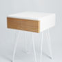 Roswell Bedside Table With Steel Hairpin Legs, thumbnail 12 of 12