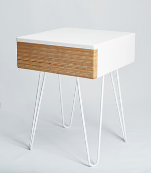 Roswell Bedside Table With Steel Hairpin Legs, 12 of 12