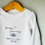 Personalised Embroidered Baby Boys Vest 2023, thumbnail 1 of 2