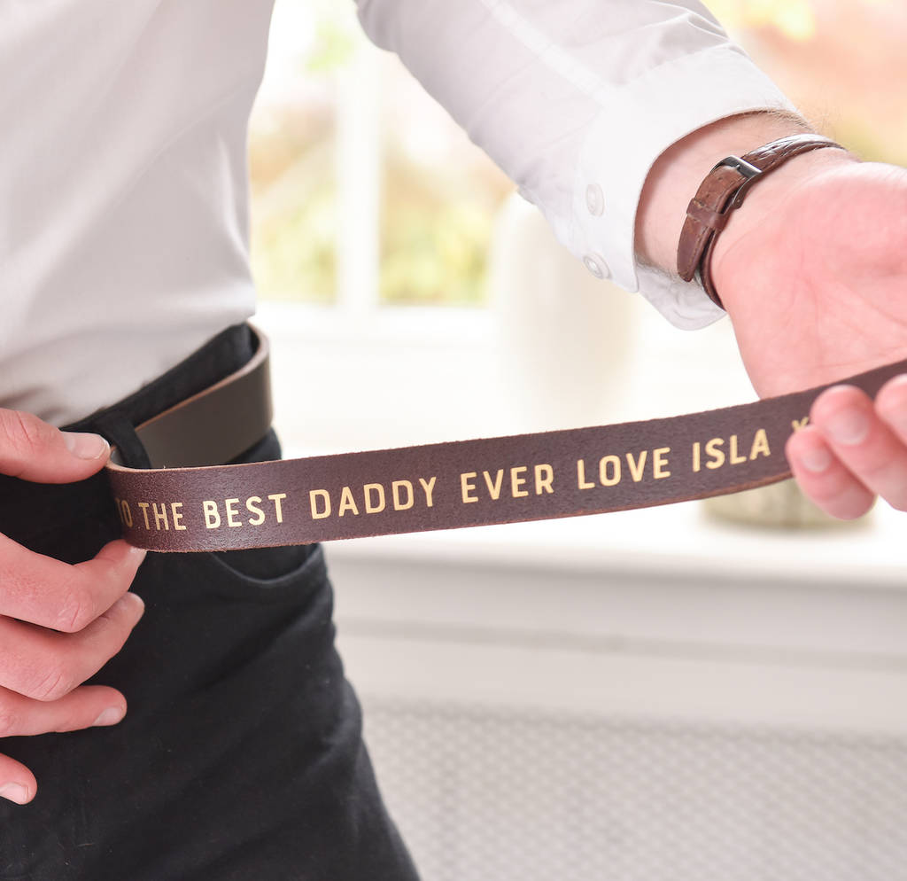 Personalised Message Belt For Him, 1 of 5