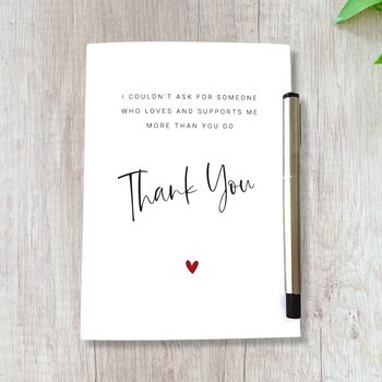 Thank You Card For Love And Support, 3 of 7