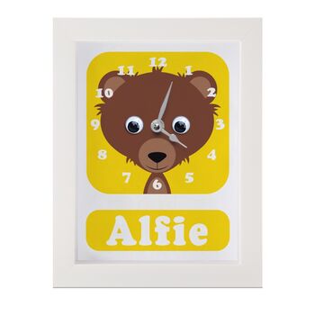 Personalised Childrens Bear Clock, 10 of 10