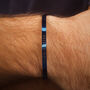 Navy Personalised Cuff Bracelet, thumbnail 4 of 7