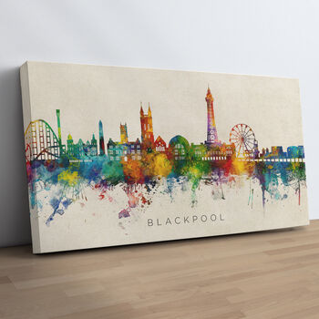 Blackpool Skyline Cityscape Art Print, 10 of 12