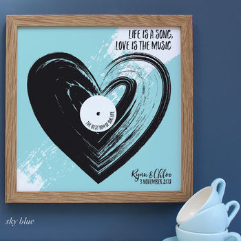 Personalised Love Is The Music Framed Print, 5 of 7